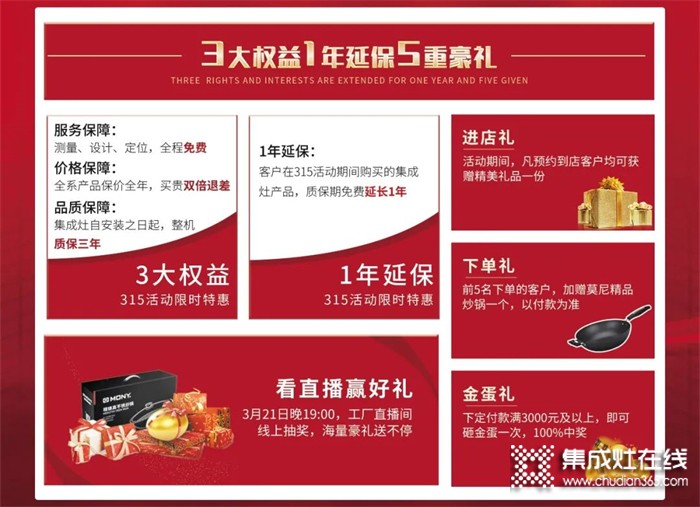 誠信315 | 莫尼集成灶為品質發(fā)聲，鉅惠加持！