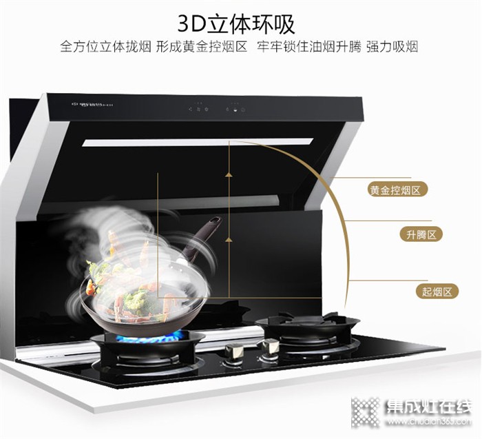 博凈分體式集成灶，降低廚房溫度，增加下廚風(fēng)度